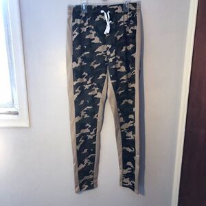 Phat Farm Athletic Sweat Pants Green/tan Men’s  Pocket Drawstring size L.   RB1